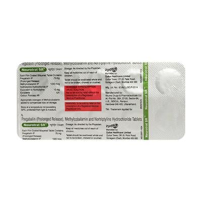 NEUROTRAT SR Tablet 10's - Neuropathic Pain-Dru