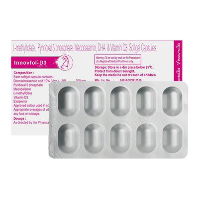 Innovfol D3 Capsule 15'S - Supplements-Vam