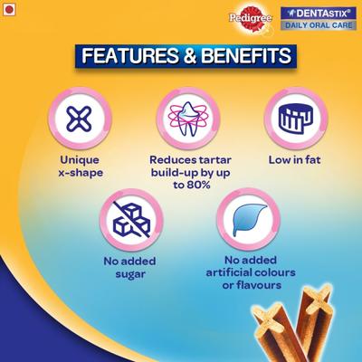 Pedigree DentaStix Sticks for Dogs (5-10 kg) 7's - Petfood