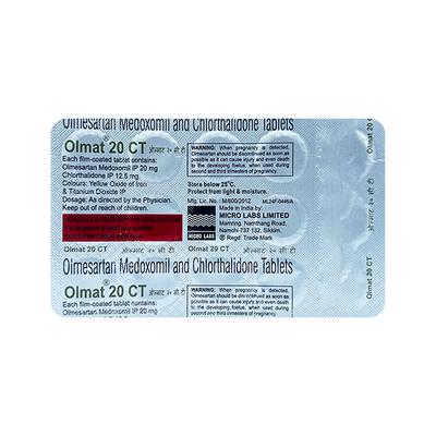 OLMAT 20 CT Tablet 15's - Hypertension-Ang