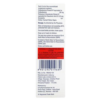 Cepodem XP 50mg Dry Syrup 30ml - Bacterial Infections-Cep