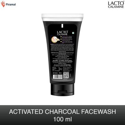 Piramal Lacto Calamine Face Wash - Activated Charcoal 100 ml - Face Washes