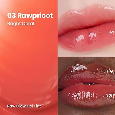 Hince Raw Glow Gel Tint R003 Rawpricot 4 ml - Lip Stains & Tints
