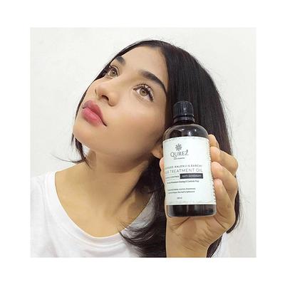 Qurez Hempseed Kalonji & Babchi Hair Treatment Oil 100 ml - Hair Oils