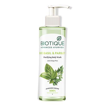 Biotique Basil & Parsley Revitalizing Body Wash 200ml - Shower Gels & Body Wash