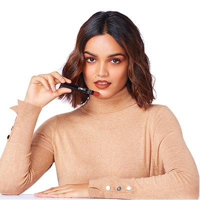 Plum Twist & Go Matte Lipstick Ceramides + Hyaluronic Acid Airbrushed Finish Long Lasting 100% Vegan & Cruelty-Free The Brown Legacy - 140 (Chocolate Burgundy) 1.8 gm - Lip Crayons