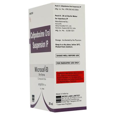 MICROCEF 50 Dry Syrup 30ml - Bacterial Infections-Cep