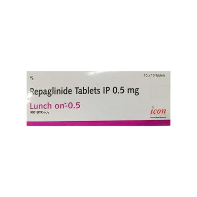 Lunch ON 0.5mg Tablet 10'S - Diabetes-Ant