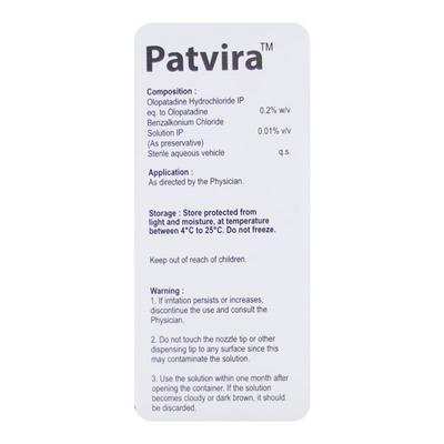 PATVIRA 0.2% Eye Drops 2.5ml - Eye conditions-Oph