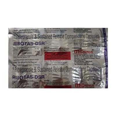 RIBOTAS DSR Capsule 10's - Ulcer/Reflux/Flatulence-Aaa