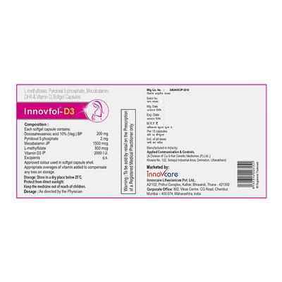 Innovfol D3 Capsule 15'S - Supplements-Vam