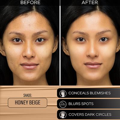 FACES CANADA 3in1 All Day Hydra Matte Foundation + Moisturizer + SPF 30 Honey Beige 031 15 ml - Foundation