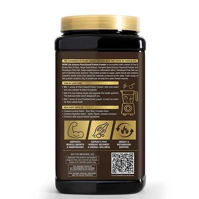 WOW Life Science Plant Based Protein Powder - Chocolate 1000 gm - Protein Drink