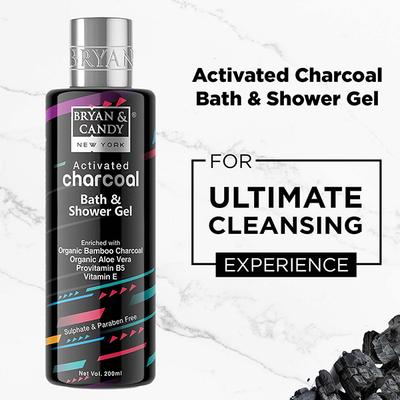 Bryan & Candy Charcoal Shower Gel 300 ml - Shower Gels & Body Wash