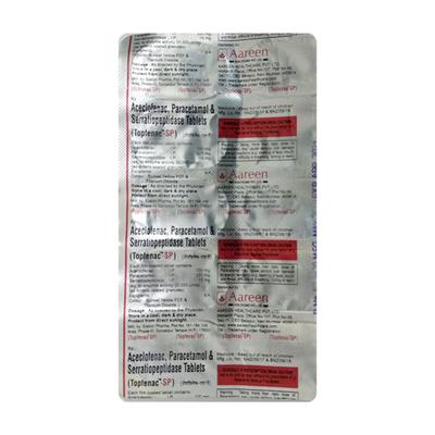 Topfenac SP Tablet 10'S - Pain relief-Nsa