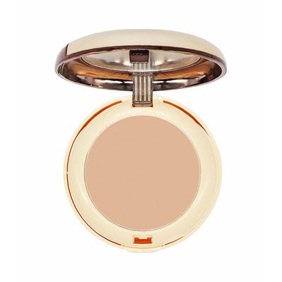 Half N Half Sleek Crystal Two - Way Cake Makeup Powder, Honey Beige 20 gm - Compact Powder