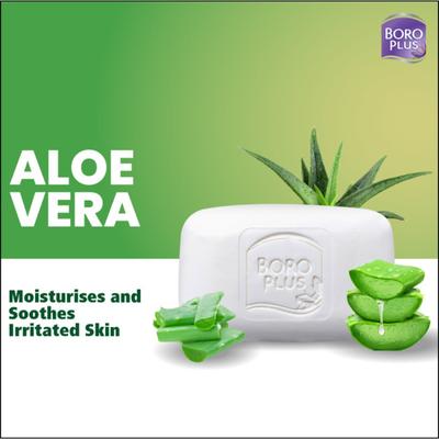 Boro Plus Antiseptic Moisturising Soap - Neem, Tulsi & Aloe Vera (Pack of 6 x 125 gm) - Personal Care (Ayush)