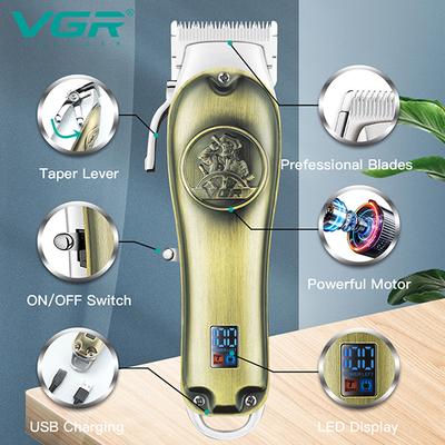 VGR V-658 Trimmer 250 min Runtime 4 Length Settings (Gold) 1's - Trimmers