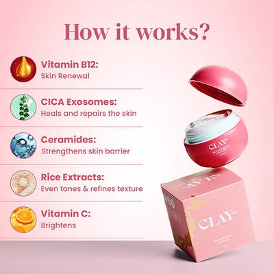 Clayco. Rice & Ceramide Barrier Repair Moisturizer 50ml - Face Moisturizers