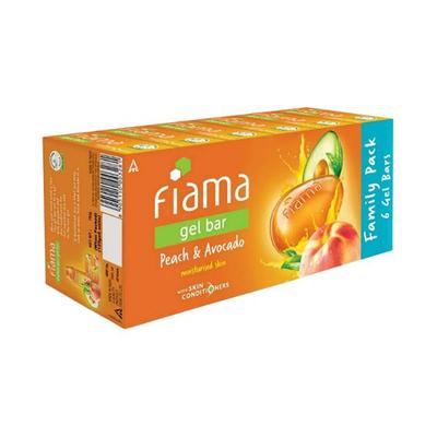 Fiama Gel Bar Peach And Avocado, 125g each 6's - Soaps