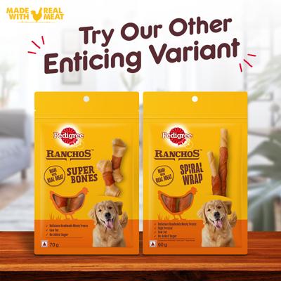 Pedigree Ranchos Spiral Wrap 60 gm - Petfood