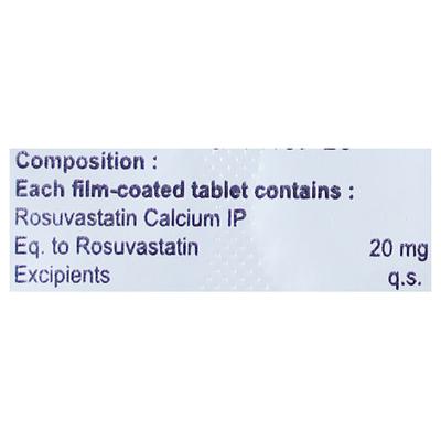 ROSEFAST 20 Tablet 10's - High Cholesterol-Dys