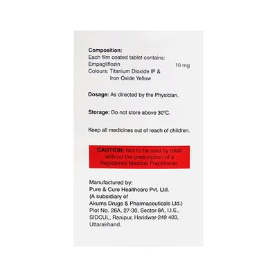 EMPAFORD 10 Tablet 10's - Diabetes-Ant