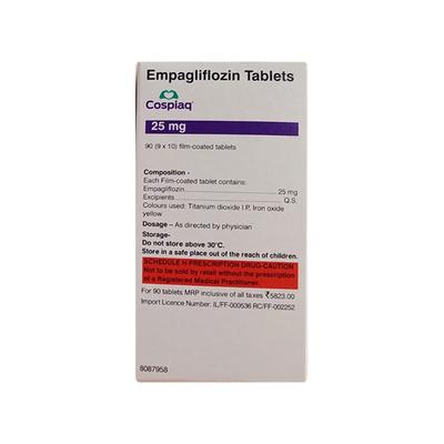 COSPIAQ 25mg Tablet 10's - Diabetes-Ant