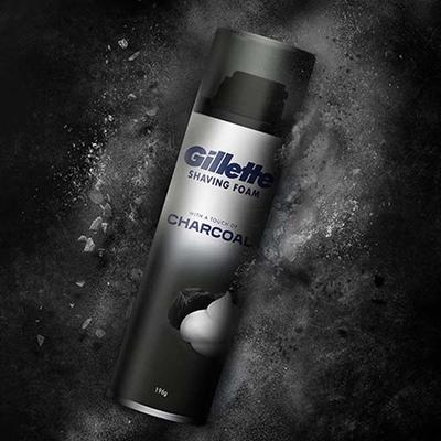 Gillette Pre Shave foam Charcoal 196 gm - Shaving Foams