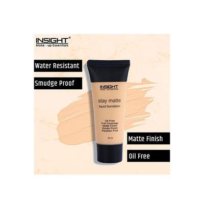 Insight Cosmetics Stay Matte Liquid Foundation -Caramel 30 ml - Foundation