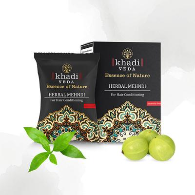 Khadi Veda Herbal Mehndi for Hair Conditioner - Black 100 gm - Henna