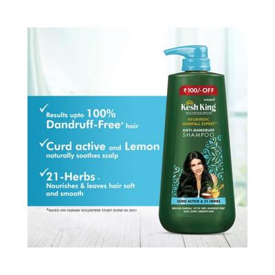 Emami Kesh King Scalp And Hair Medicine Anti-Dandruff Shampoo 600 ml - Shampoos