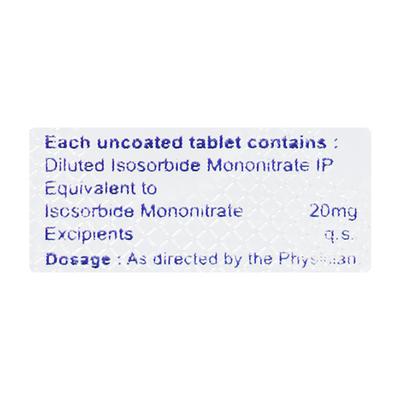 5 Mono 20mg Tablet 10'S - Angina