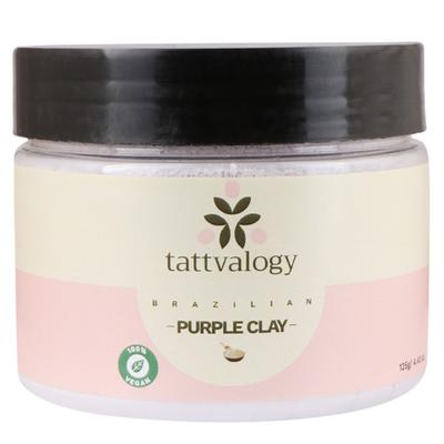 Nature's Tattva Brazilian Purple Clay 125 gm (N) - Masks & Peels