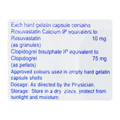 ROSLIFE CV 10/75 Capsule 10's - High Cholesterol-Dys