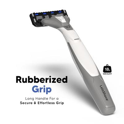 Letsshave Pro 6 Portable Kit (Razor + Shave Gel + After Shave Balm+Travel Pouch + Razor Travel Cap) 1's - Razors & Cartridges