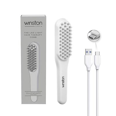 Winston Led Hair Growth Therapy Comb Detangling Red & Blue Light Mode Scalp Vibration 200 gm - Hair Combs