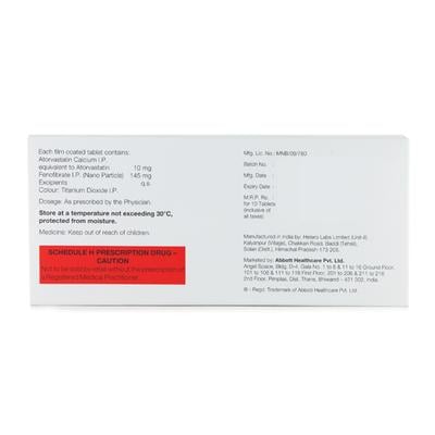 TG Goal 145mg Tablet 10'S - High Cholesterol-Dys