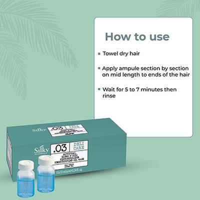 Silky Technobasics .03 Deli Care Actival Restructuring Oil Wash (10ml/10Pcs) 10's - Hair Treatment