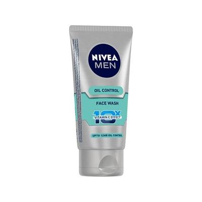 Nivea Men Oil Control 10X Vitamin C Effect Face Wash 50 gm - Face Wash & Cleansers