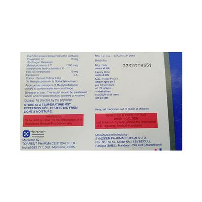 PREGABA MNT Tablet 10's - Neuropathic Pain-Dru