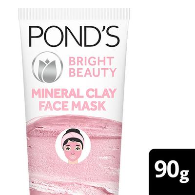 Pond's Bright Beauty Mineral Clay Face Mask For Oil Free Instant Glow 90 gm - Masks & Peels