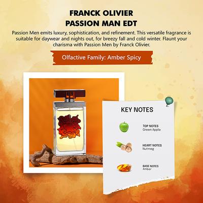 Franck Olivier Passion Men Eau De Toilette 75 ml - Men Perfumes (Edt/Edp)