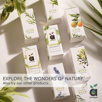 Anveya Spanish Sweet Almond Oil, Cold - Pressed Organic 100 ml - Carrier Oils