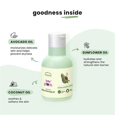 Baby Plum Avocado Baby Massage Oil 100 ml - Creams, Lotions & Oils
