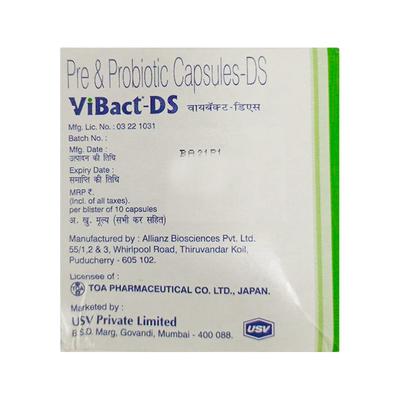 Vibact DS Capsule 10'S - Diarrhoea-Ant