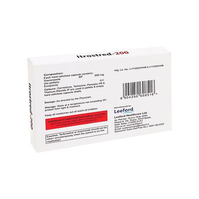 ITROSTRED 200mg Capsule 10's - Fungal Infections-Anf