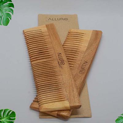 Allure Wooden Neem Comb (CD-01+CR-01) 1's - Hair Combs