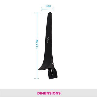 Vega Hair Clip, Black 2's - Hair Clips/Bands