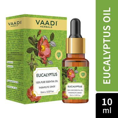 Eucalyptus Essential Oil - Prevents Hairfall, Acne, Soothing & Cool Fragrance - 100% Pure Therapeutic Grade 10 ml - Essential Oils